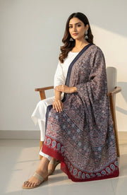 Rajasthani Ajrakh Mul Cotton Dupatta