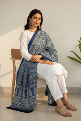 Rajasthani Ajrakh Mul Cotton Dupatta