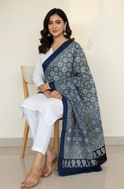 Rajasthani Ajrakh Mul Cotton Dupatta
