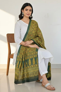 Rajasthani Ajrakh Mul Cotton Dupatta