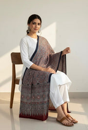 Rajasthani Ajrakh Mul Cotton Dupatta