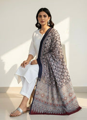 Rajasthani Ajrakh Mul Cotton Dupatta