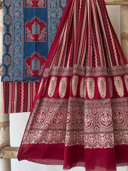 Ajrakh Salwar Suit