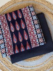 Ajrakh Unstitched Co-ord Set