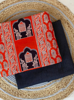 Ajrakh Unstitched Co-ord Set