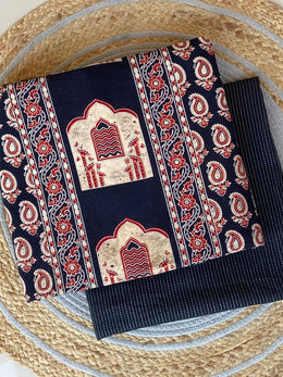 Ajrakh Unstitched Co-ord Set