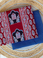 Ajrakh Unstitched Co-ord Set