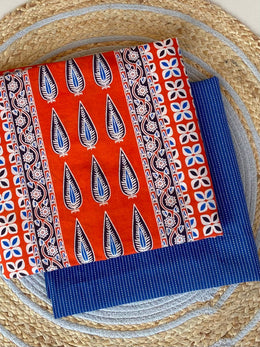 Ajrakh Unstitched Co-ord Set