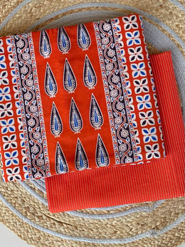 Ajrakh Unstitched Co-ord Set