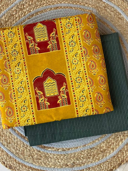 Ajrakh Unstitched Co-ord Set