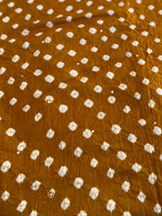 Bandhani & Lahariya Mirror Work Suit with Dupatta