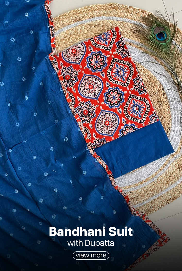 Bandhani Dupatta Suit